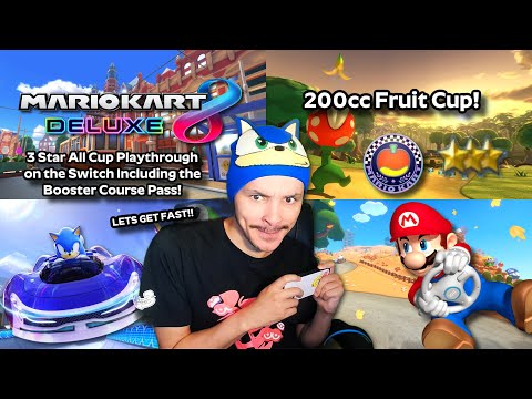 Mario Kart 8 Deluxe 3 Star All Cup Playthrough #115 - 200cc Fruit Cup Ft. Kamek