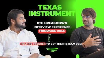Texas Instrument CTC Breakdown🔥 | Interview Experience | Firmware Developer Role