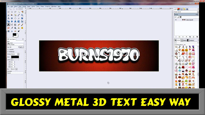 Glossy Metal 3D Text The Easy Way