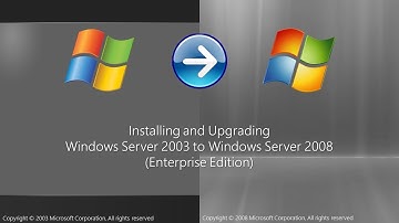 Installing and Upgrading Windows Server 2003 to Windows Server 2008 (Enterprise Edition)