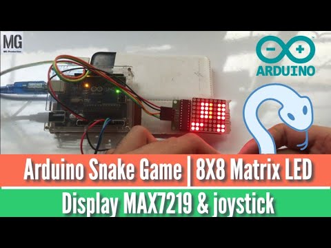 Arduino Snake Game | 8X8 Matrix LED Display MAX7219 - YouTube