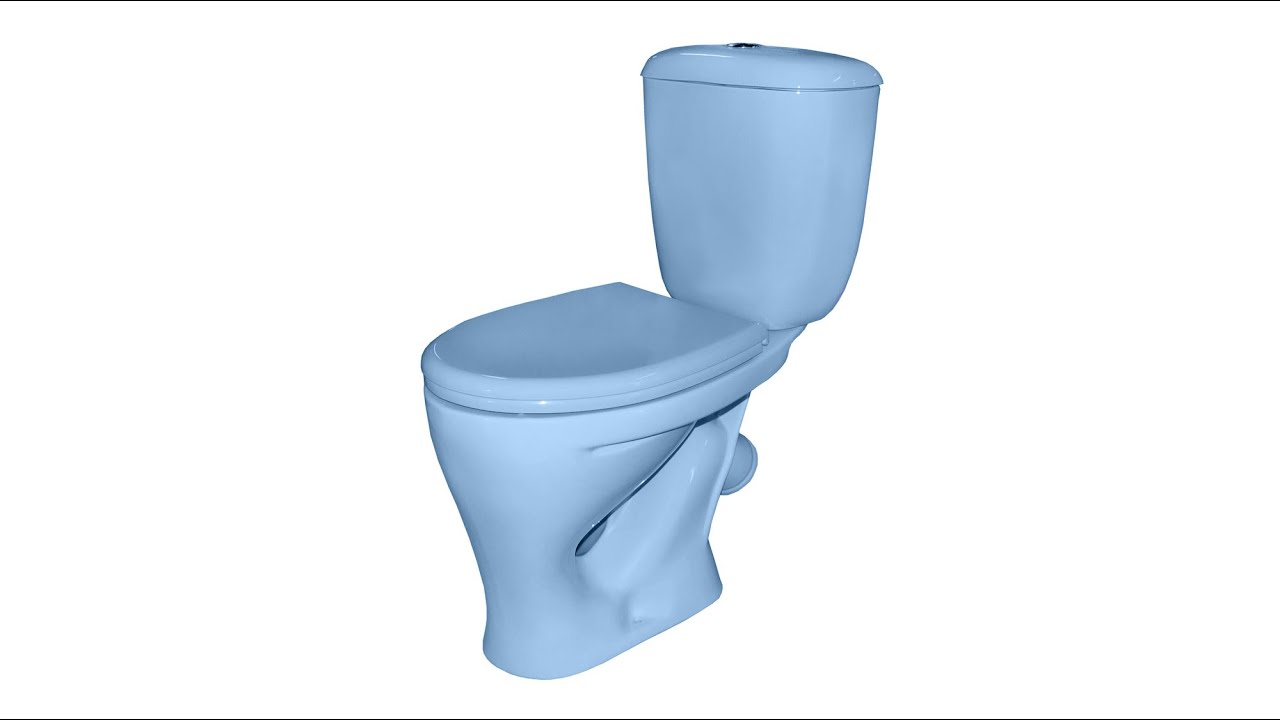 УНИТАЗ КОМПАКТ SANTERI \"ВОРОТЫНСКИЙ\" ГОЛУБОЙ - YouTube