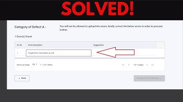 How to Resolve Caught Error Description is Null in Tax Filing | Error Description is Null Solution