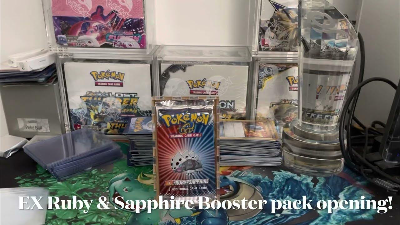 Opening a 350 EX Ruby and Sapphire Booster Pack! YouTube