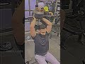 💪Seated db triceps extension 😈     #triceps #biceps #fitness #bodybuilding #power #biceps #gymday