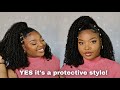 Half Up Half Down Protective Style | NO Leave Out & Braidless