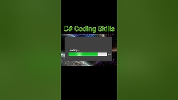 How to make ProgressBar in c# using Visual Studio #shorts #coding #codewithharry