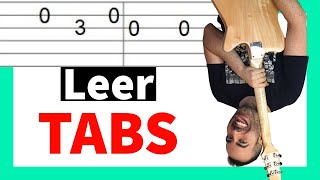 Cómo leer TABLATURAS de GUITARRA (Tabs)  ¿Por qué están AL REVÉS?