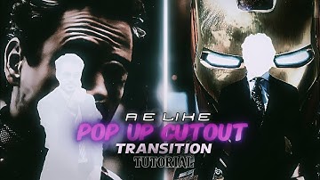 AE Like Pop Up Cutout Transition Tutorial |Capcut