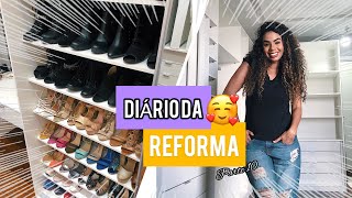 QUASE UM TOUR PELO CLOSET - DIÁRIO DA REFORMA #10 #APGROTTO