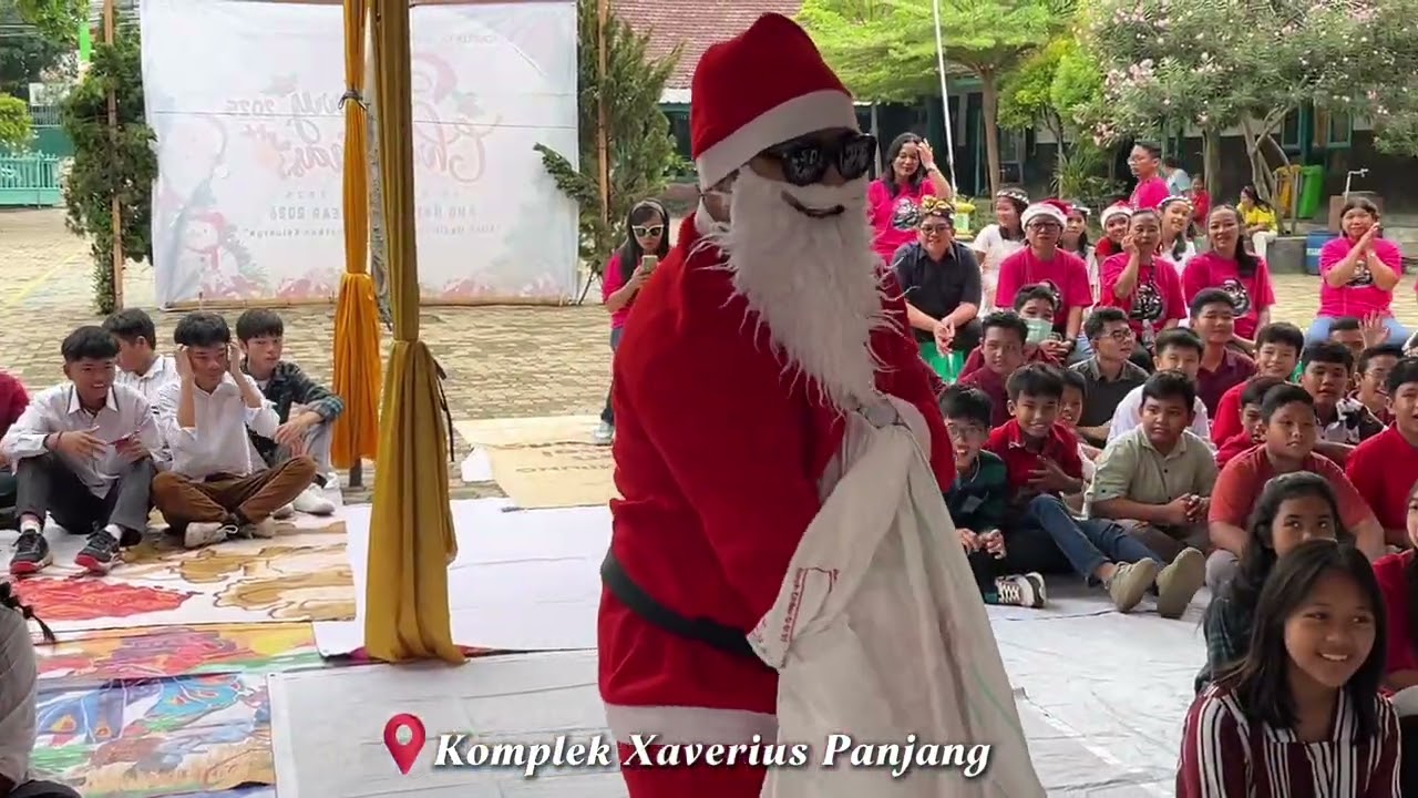 Natal bersama SMP Xaverius 3 Bandar Lampung 
