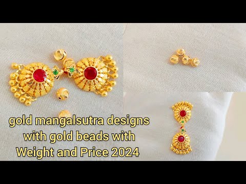 Gold Plated Long Mangalsutra With Earring Set Fancy AD Pendant Design –  Digital Dress Room