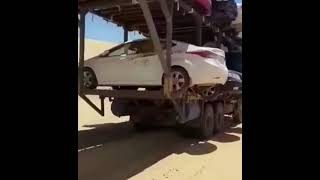 ٢٧ مايو ٢٠٢١ شجن سيارات عبر الصحراء بين ليبيا والسودان