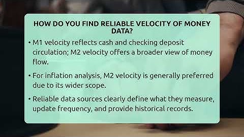 How Do You Find Reliable Velocity Of Money Data? - Inflation Insight Channel