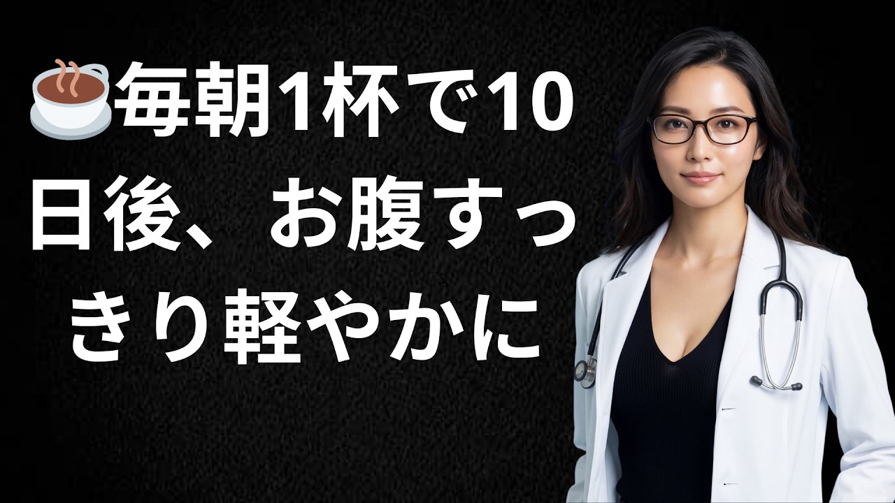 🌿朝に1杯だけ！10日でぽっこりお腹が軽くなる習慣