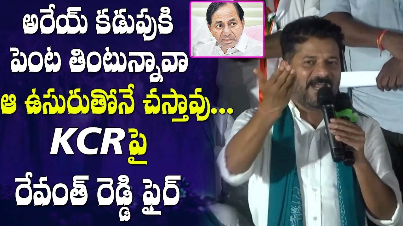 Revanth Reddy React Revanth Reddy Shocking Reaction On CM KCR Punjab Tour | Congress Rythu ...