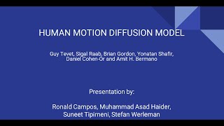 Lecture 11 - Human Motion Diffusion Model