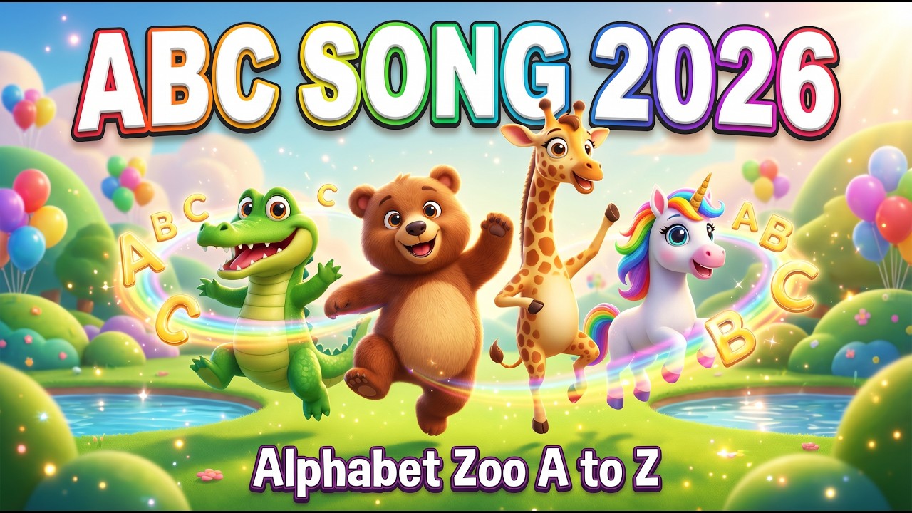 ABC Song 2026 🎵 Alphabet Zoo A to Z | Fun Pixar Style Learning