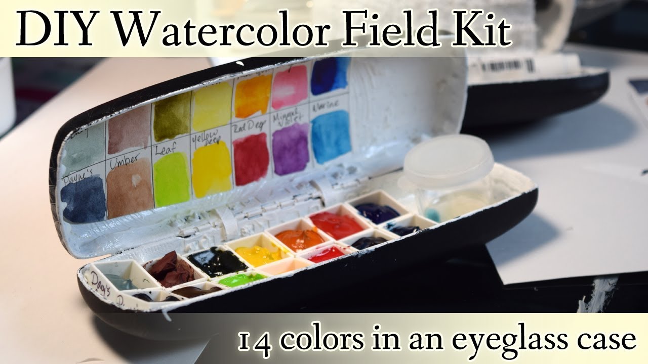 How To Make A Seashell Watercolor Mini Palette Box