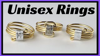 Unisex Wire Ring Tutorial // Mens Initial Ring DIY