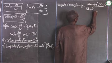 Cours - Troisième - Mathématiques : Relation trigonométrique dans un triangle rectangle / Suite 2