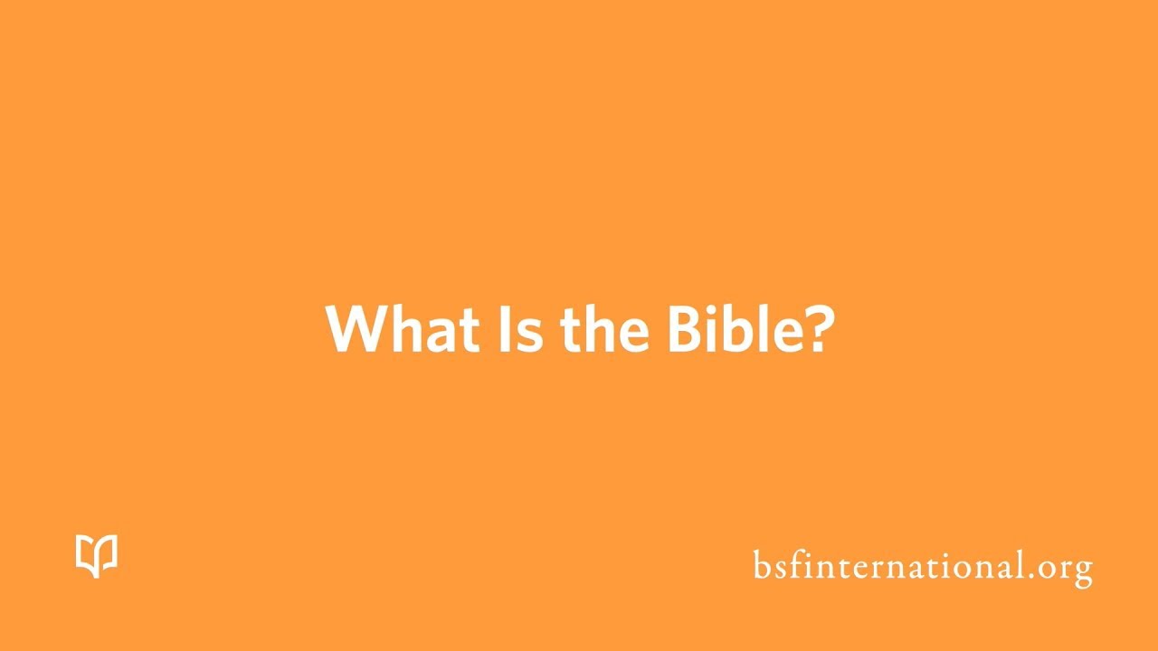 What Is The Bible YouTube