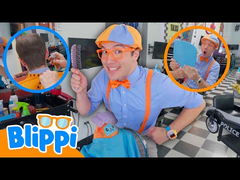 Haircut Day! Blippi Learns How To Cut HAIR! 💈| Blippi Learns | Learn with Blippi!