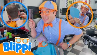 haircut day blippi learns how cut hair blippi learns learn