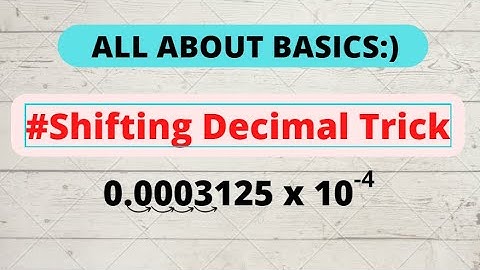 How to shift Decimal Points#Trick..