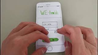31260 Paper Prototype (We- health system) Qingqing Dong