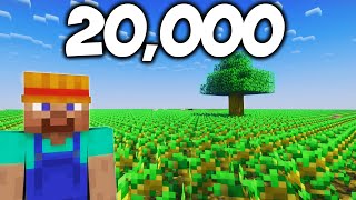 Посадил 20,000 Деревьев в Майнкрафт!