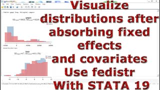 Visualize distributions after absorbing fixed effects and covariates Use fedistr With STATA 19