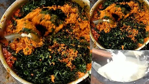 VILLAGE GOAT MEAT EGUSI SOUP WITH POUNDED YAM | HOW TO COOK EGUSI SOUP.