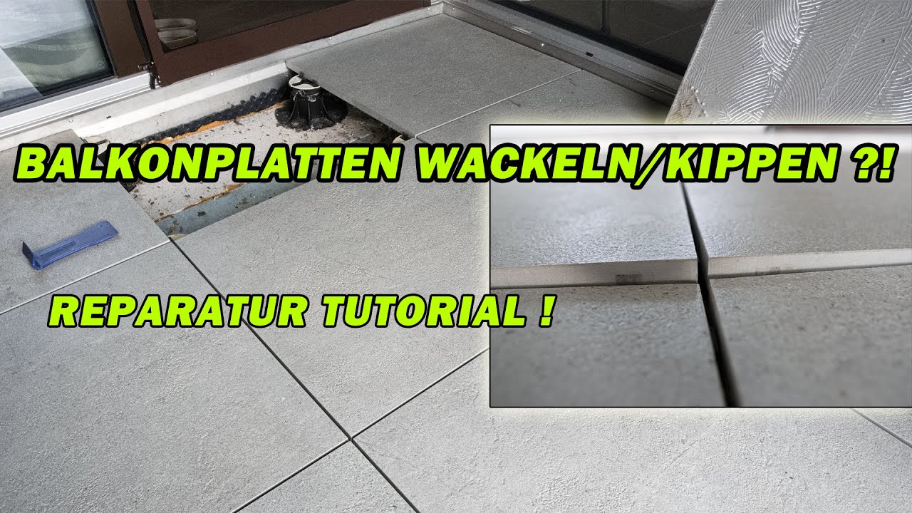 BALKON TERRASSENPLATTEN - STEINFLIESEN WACKELN? | STELZLAGER-SYSTEM | TUTORIAL | FACTOREM