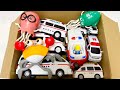 楽しいおもちゃと救急車ミニカーを点検してオリジナル収納ボックスへおかたづけしてゆく!