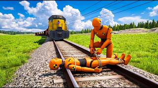 Epic Train Crashes - BeamNG.Drive #1