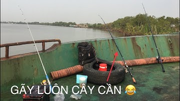 Câu cá ngát trên sà lan - sông Cần Giuộc