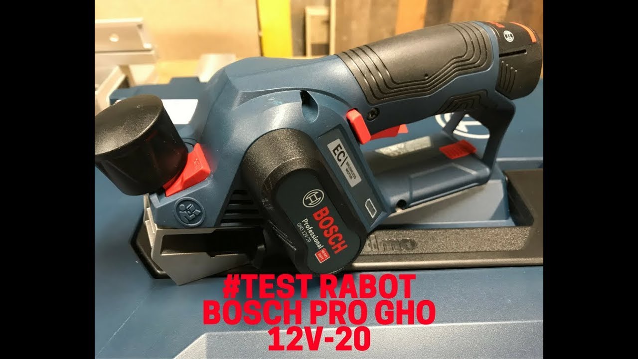 Présentation/Test vidéo du Rabot GHO 12 V20 Bosch