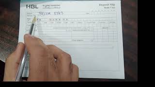 How To Fill HBL Bank Deposit Slip? in Urdu/ Hindi | HBL Bank ki Deposit Slip fill krnay ka tareeka |