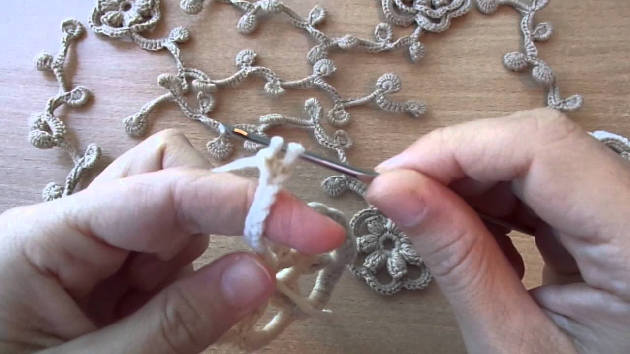 УРОКИ ВЯЗАНИЯ. Усики у цветка с шишечками.Вязание крючком.