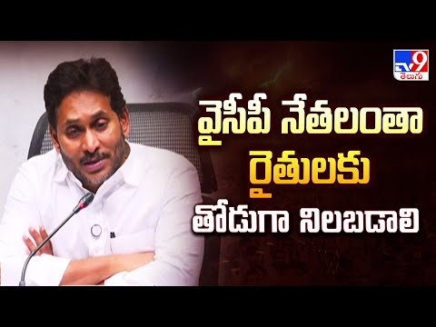 వైసీపీ నేతలంతా రైతులకు తోడుగా నిలబడాలి : YS Jagan | Cyclone Montha Effect - TV9 - TV9