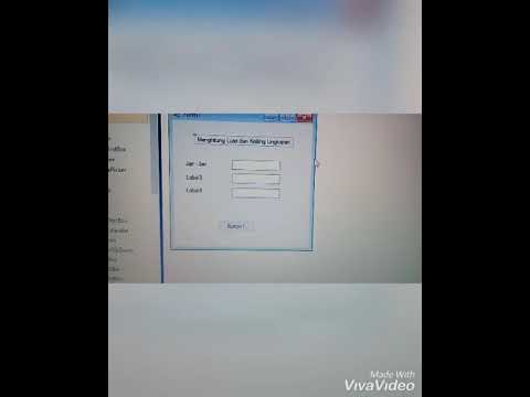 Vidio tutorial dengan object,properties, dan event melalui microsoft visual studio(1)