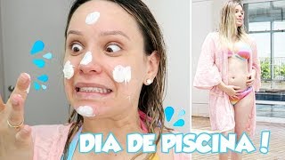 Me Arrumando Pra Mergulhar Na Piscina Dia De Fotos