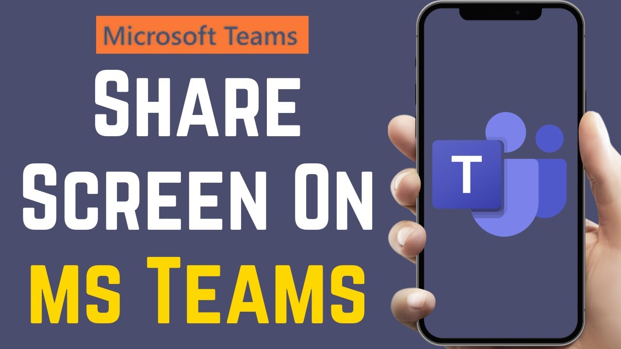 Microsoft Teams: How to Share Screen On Teams - YouTube