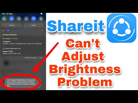 How to Fix "Can't Adjust Brightness" Error in ShareIt