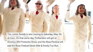 Portland’s Rose Festival will have one major change this year