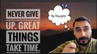 GREAT THINGS TAKE 🕰️ | Motivational Talk by HussainRaza