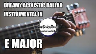 Dreamy Acoustic Ballad Instrumental In E Major | Waiting For You chords