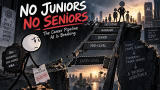 AI Is Killing the Career Ladder — No Juniors, No Seniors
