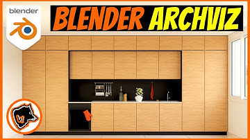 Create a KITCHEN in BLENDER with ARCHIPACK PRO (Wooden Version)